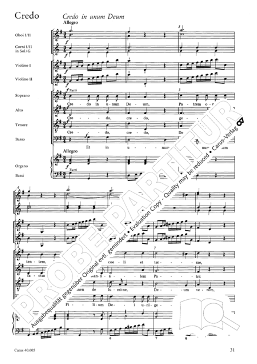 Nikolai Mass (Missa Sancti Nicolai) 4-Part scores gallery preview page 32