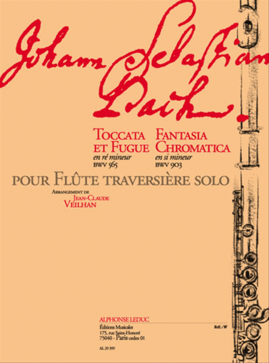 Toccata And Fugue Bwv 565 Chromatic Fantasy 903 Flute Solo scores gallery preview page 1