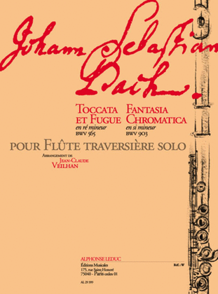 Book cover for Toccata And Fugue Bwv 565 Chromatic Fantasy 903