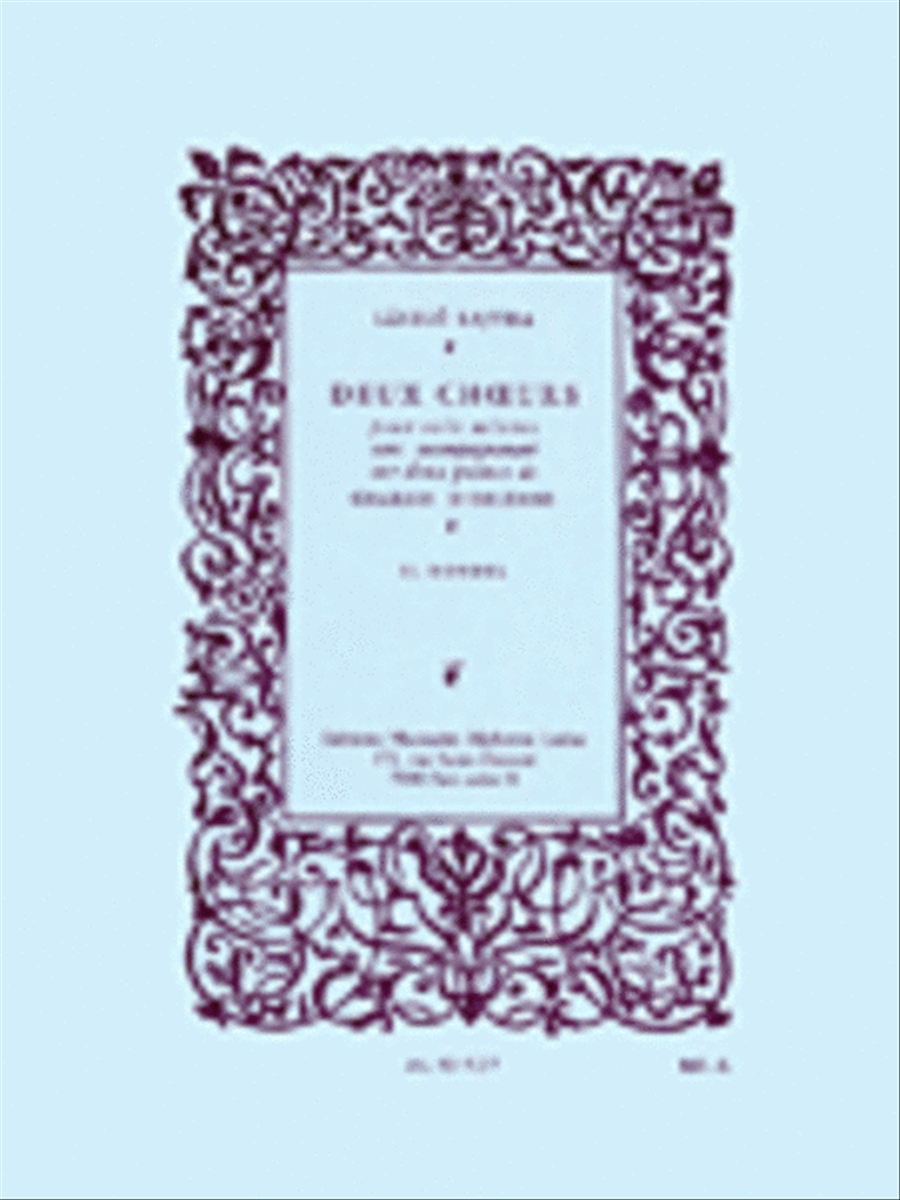 Deux Choeurs - II. Rondel A Cappella scores gallery preview page 1