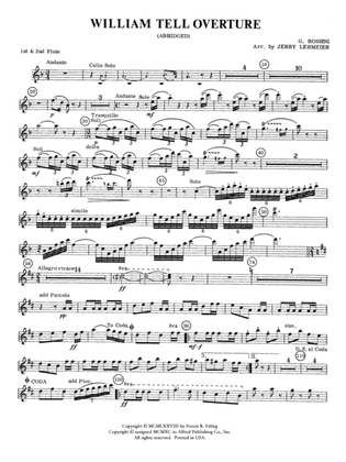 William Tell Overture: Flute