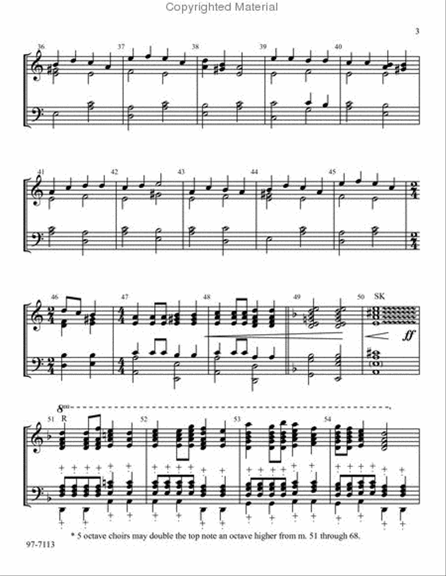 Thy Strong Word (Behnke) - Handbell Handbell Choir scores gallery preview page 3