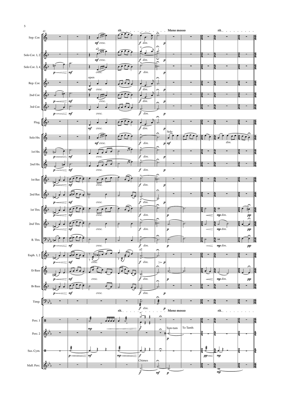 Fate of the Gods for Brass Band Brass Band scores gallery preview page 6