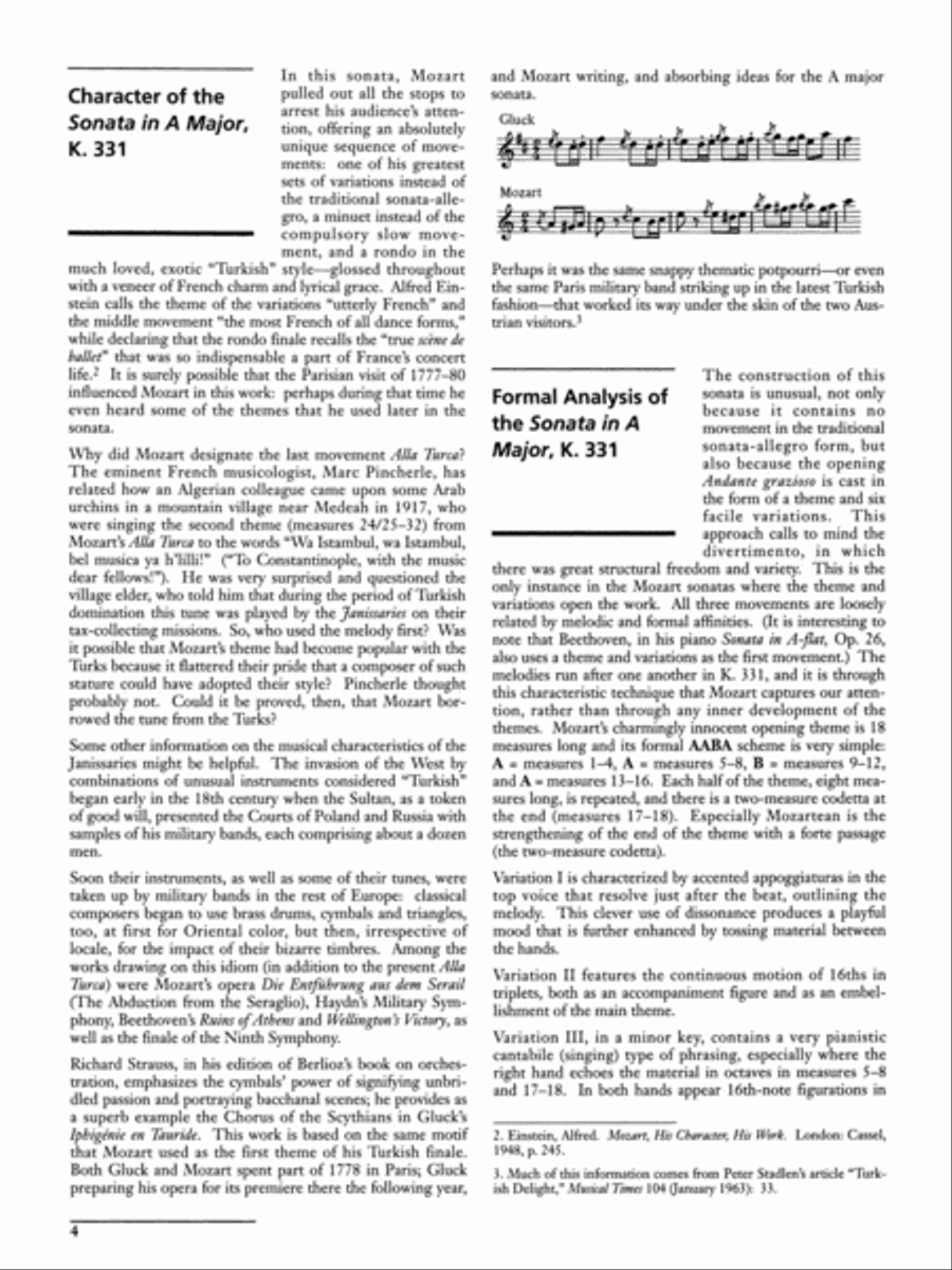 Sonata in A, K. 331 (Complete) Small Ensemble scores gallery preview page 4