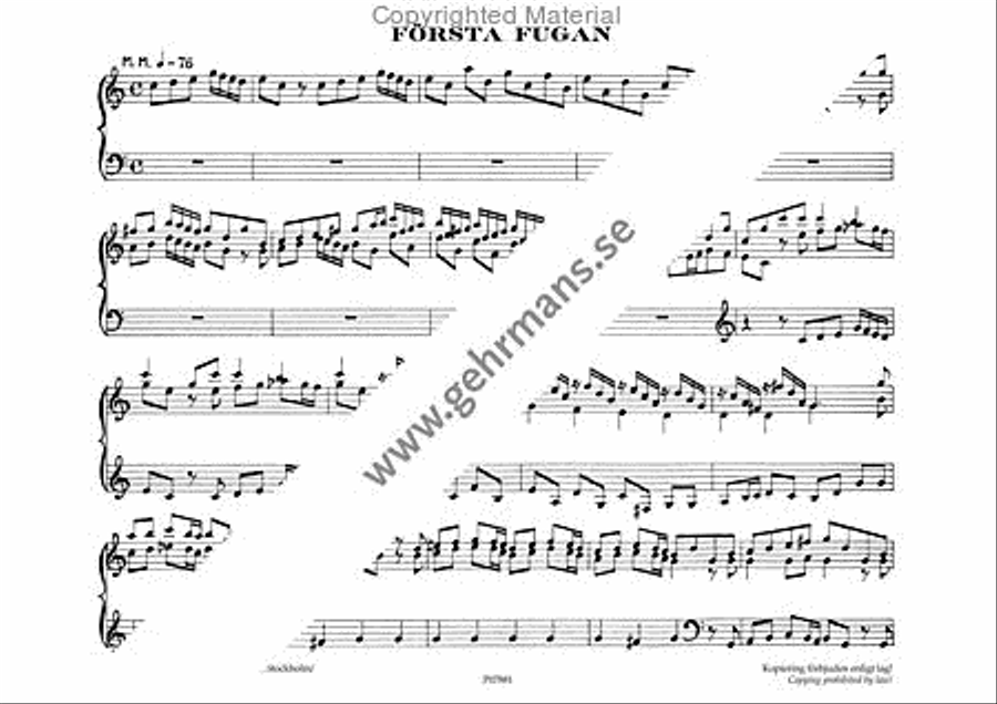 Sex fugor Organ Solo scores gallery preview page 2