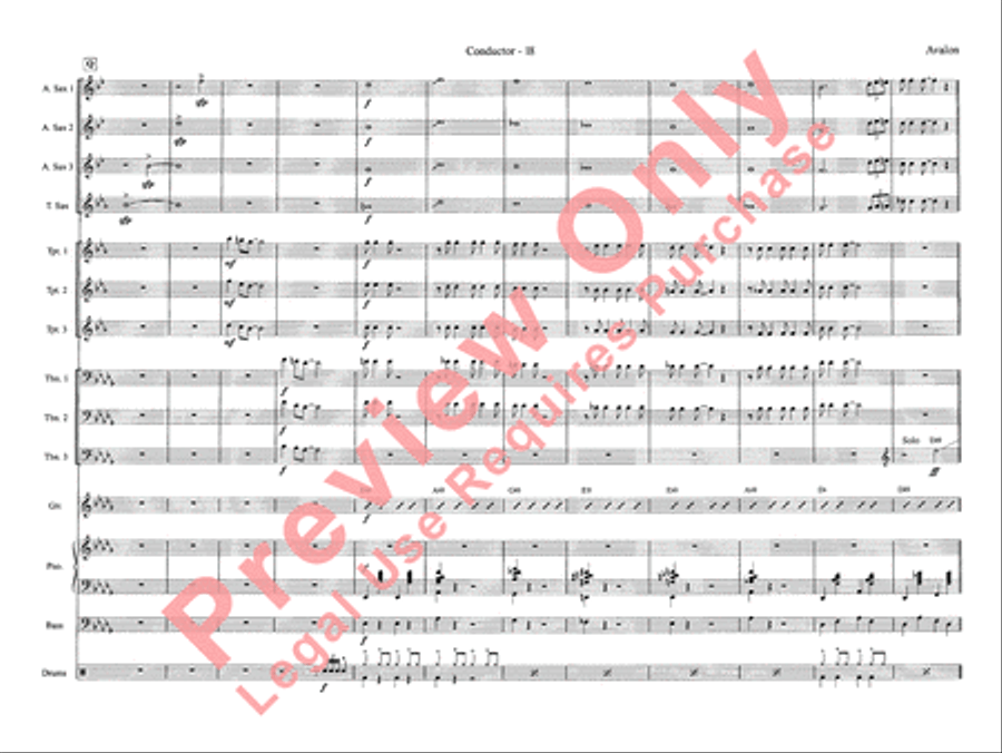 Avalon Jazz Ensemble scores gallery preview page 26