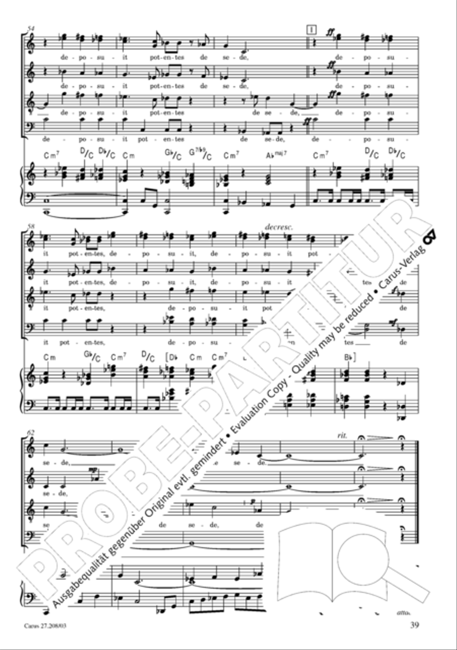Magnificat 4-Part scores gallery preview page 40