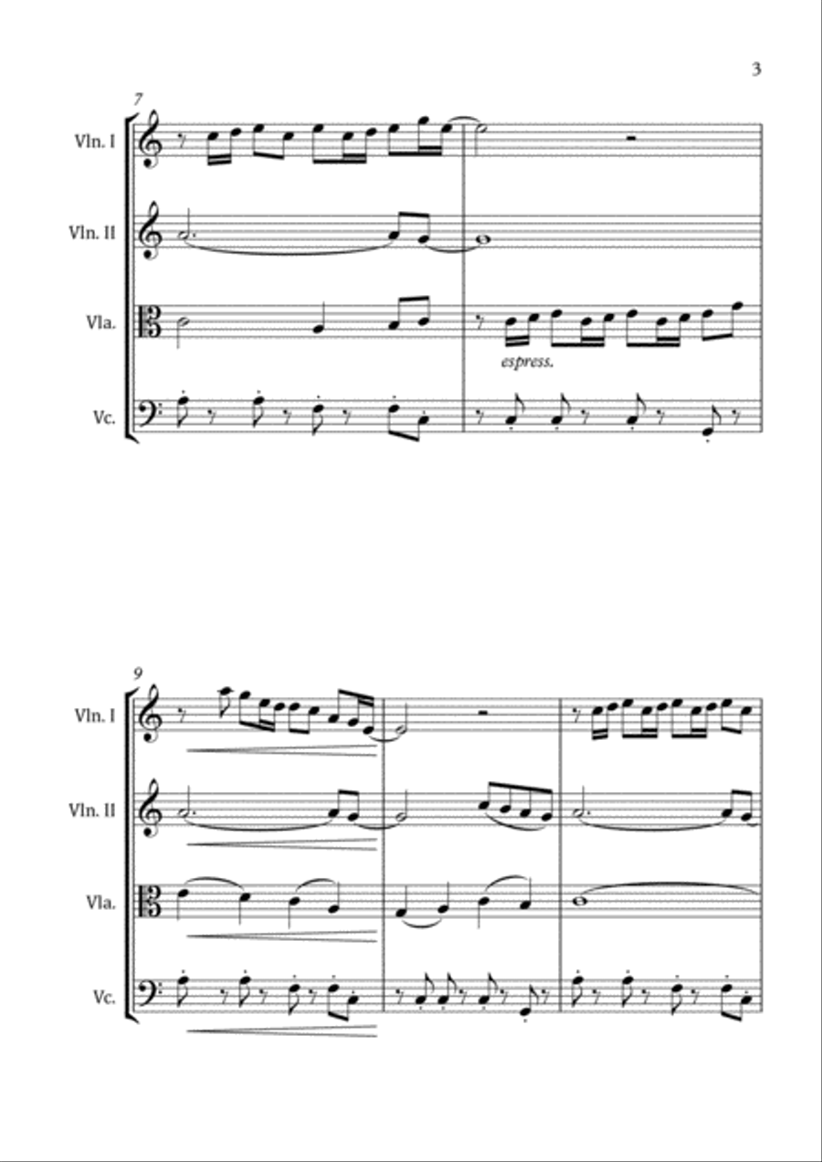 Stay With Me String Quartet scores gallery preview page 5