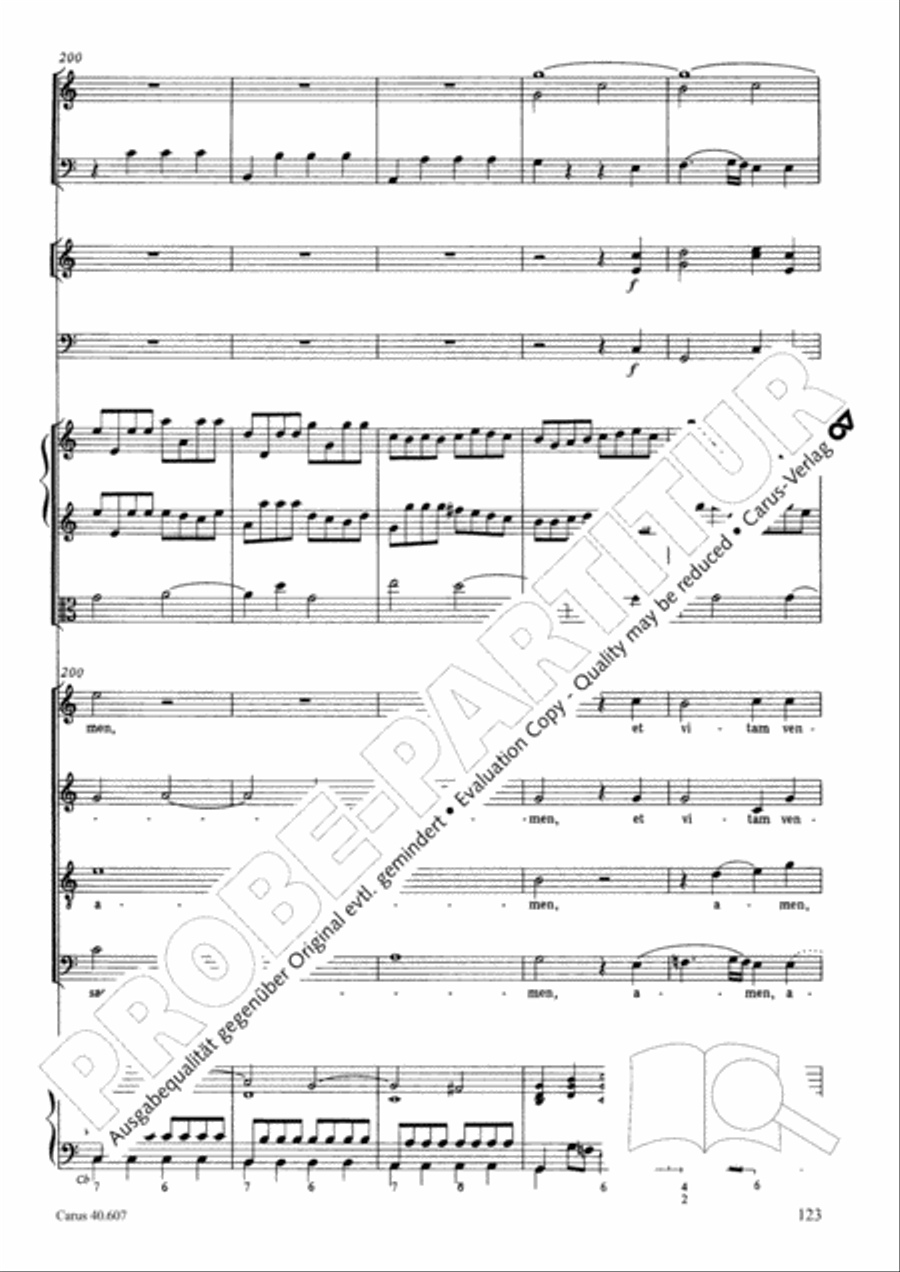 Mass in time of war (Missa in tempore belli) 4-Part scores gallery preview page 133