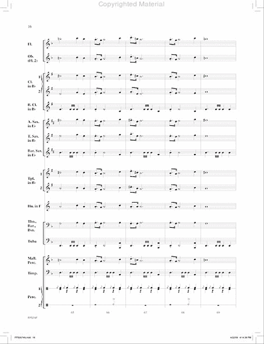 March of the Machines Concert Band scores gallery preview page 17