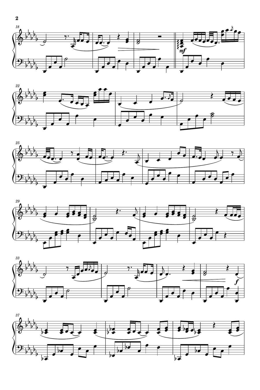 (Everything I Do) I Do It For You Pedal Harp scores gallery preview page 2