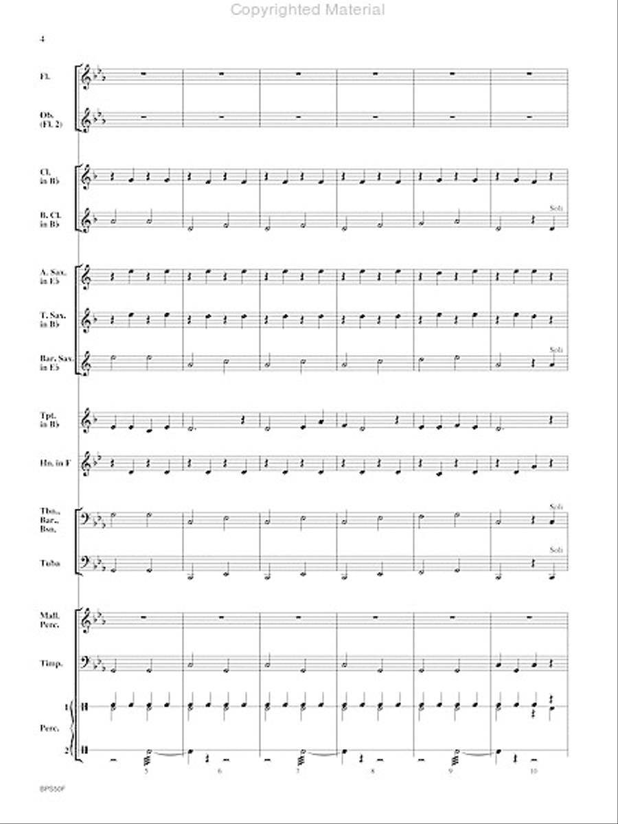 T-Rex (A Tone Poem for Band) Concert Band scores gallery preview page 5