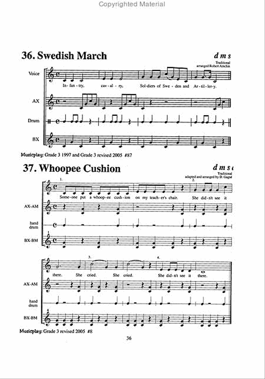 Orff Source, Volume 2 Orff Instrument scores gallery preview page 5