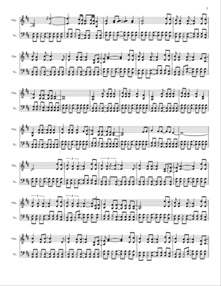 Fields Of Gold Fields Of Gold String Duet scores gallery preview page 2