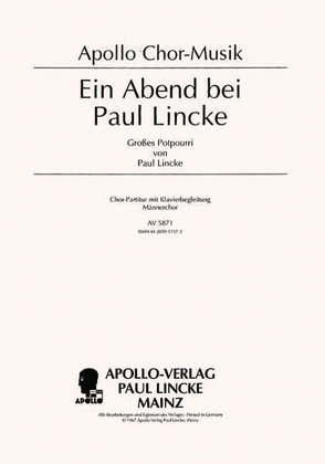 Book cover for Ein Abend bei Paul Lincke