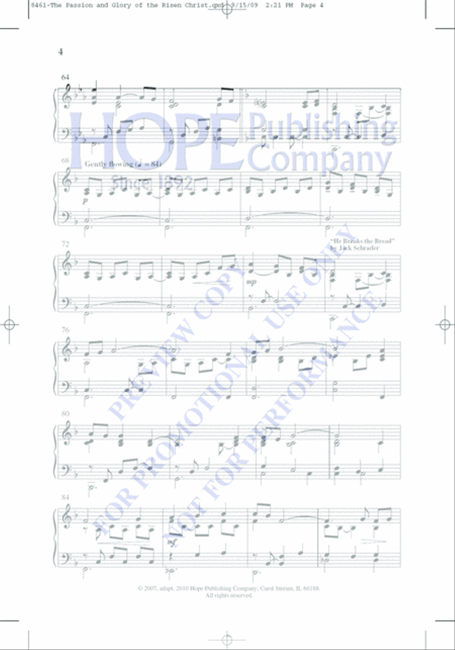 The Passion and Glory of the Risen Christ Choir scores gallery preview page 12