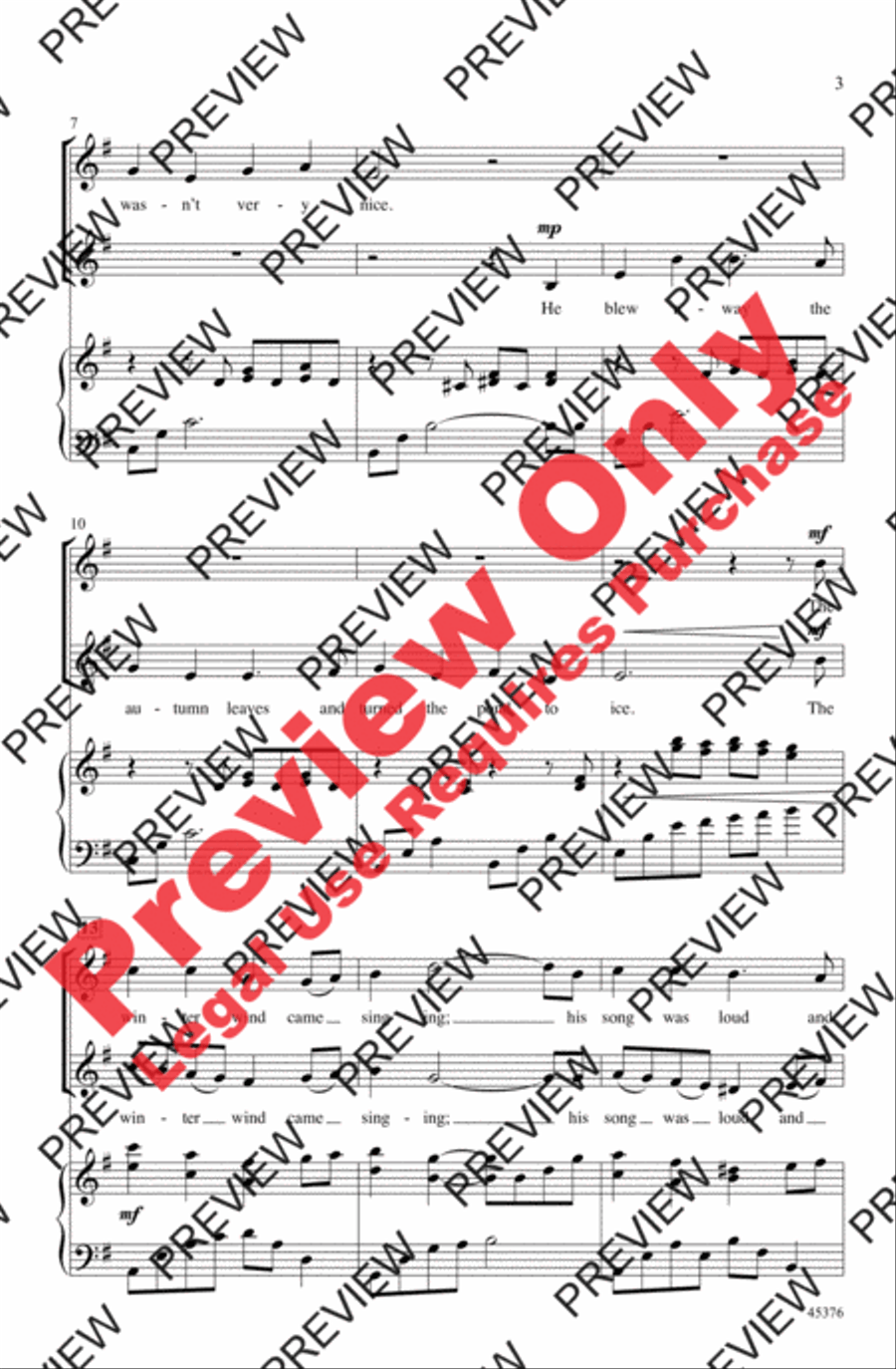 The Winter Wind 2-Part scores gallery preview page 3