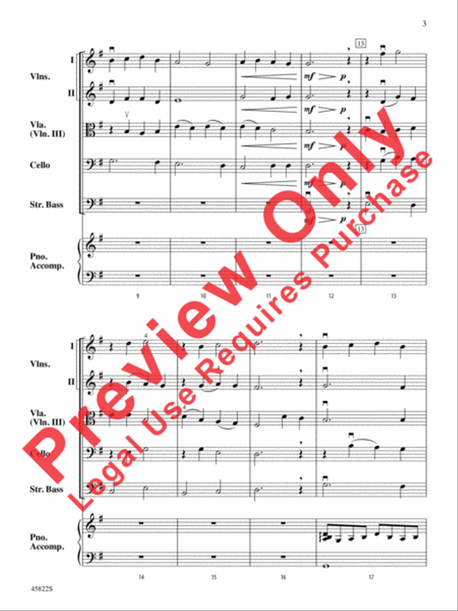 In the Bleak Midwinter String Orchestra scores gallery preview page 3