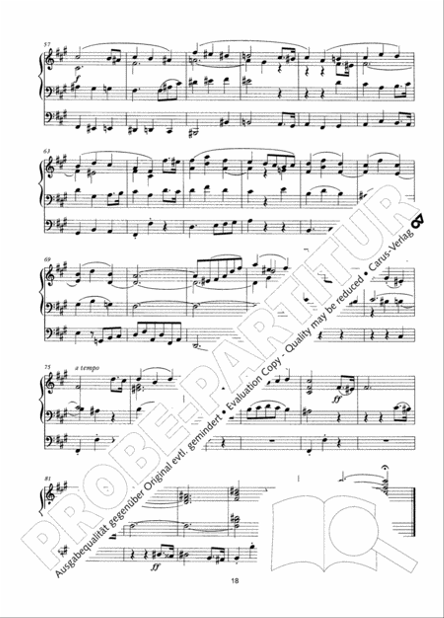 Zwolf Charakterstucke op. 156 Organ Solo scores gallery preview page 19