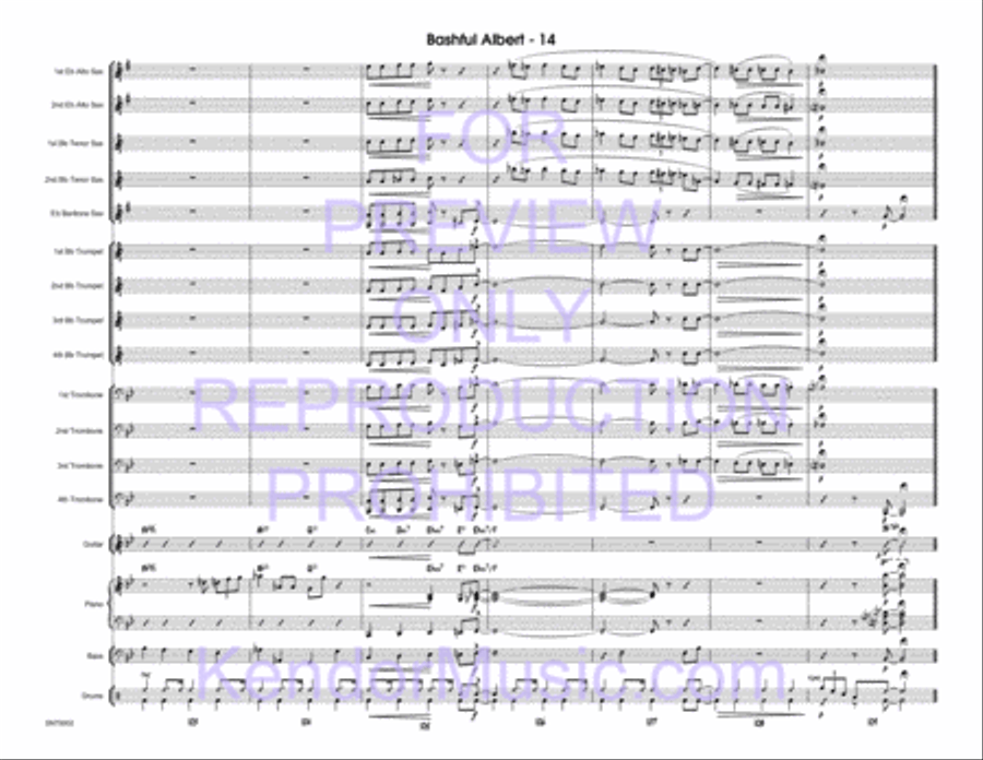 Bashful Albert Jazz Ensemble scores gallery preview page 15