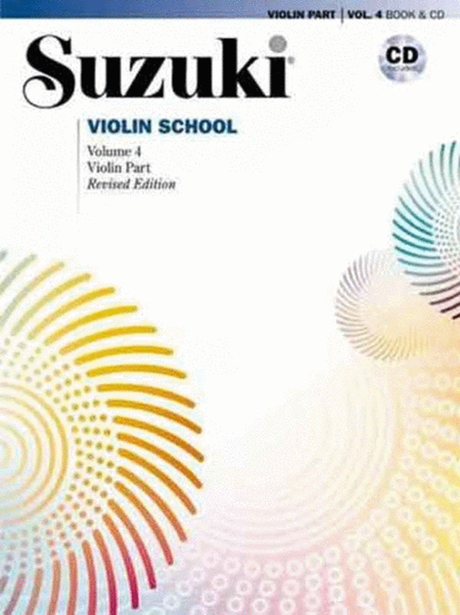 Suzuki Violin School Book 4 Book/CD Vln Pt New Ed