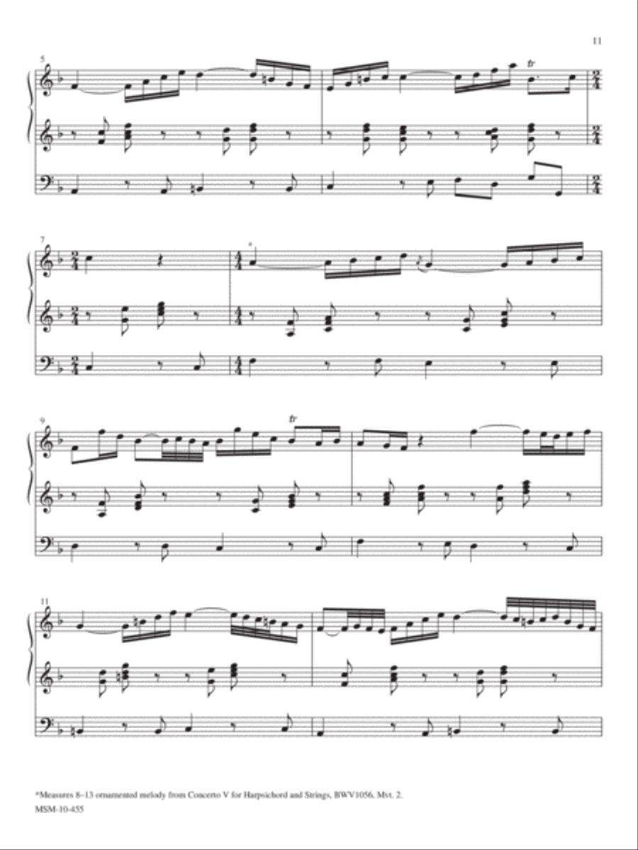 Sinfonia (Arioso) Organ scores gallery preview page 2