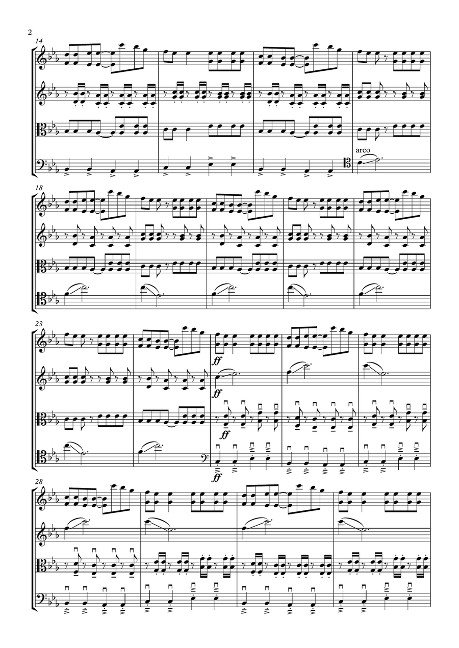 Levels String Quartet scores gallery preview page 2