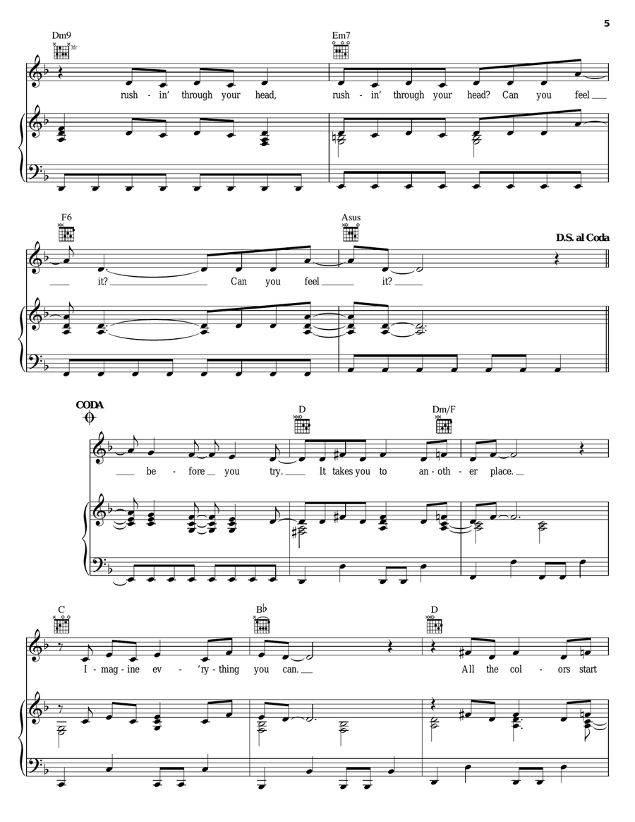 Rush Piano, Vocal, Guitar scores gallery preview page 5