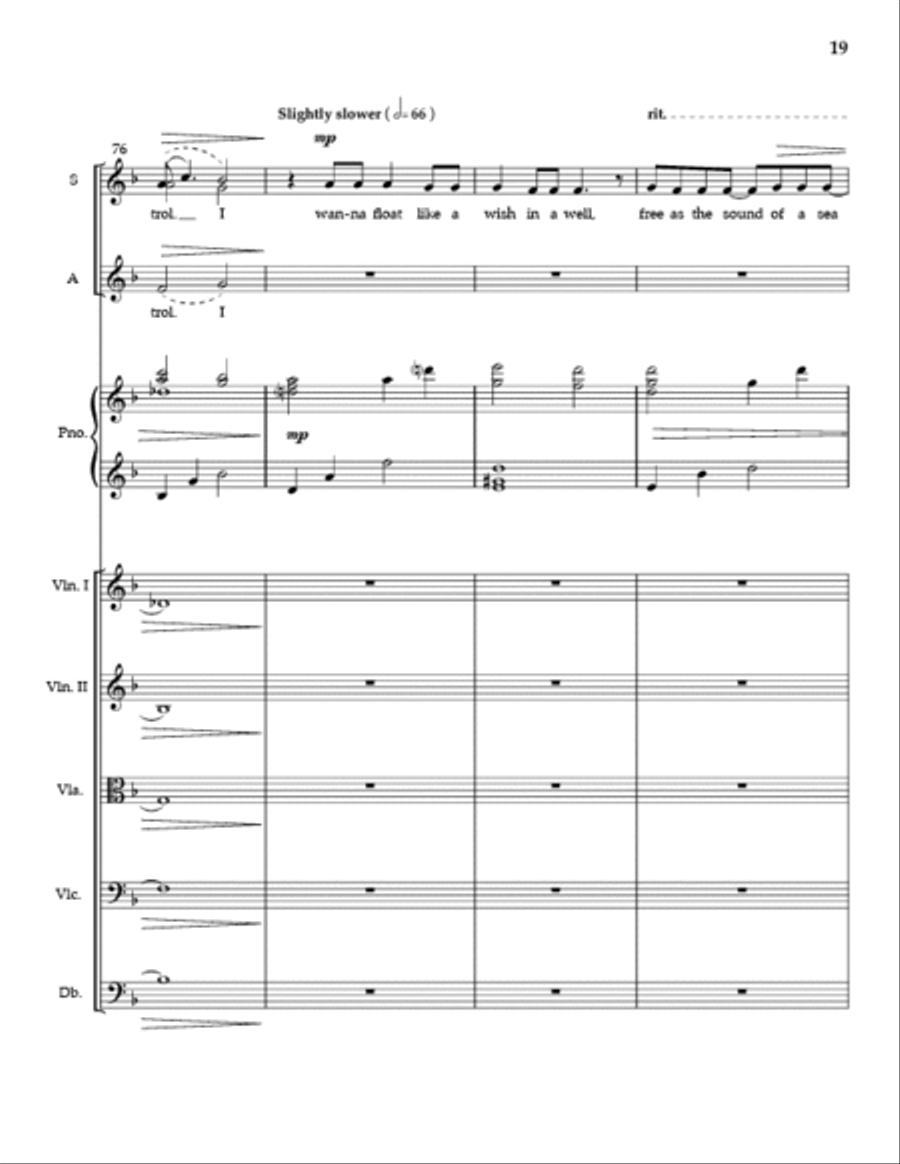 Flight (Full Score and Parts) SSA scores gallery preview page 18