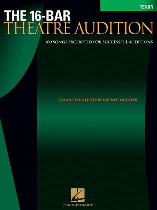 Book cover for 16-Bar Theatre Audition Tenor