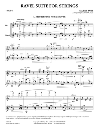 Ravel Suite for Strings - Violin 1