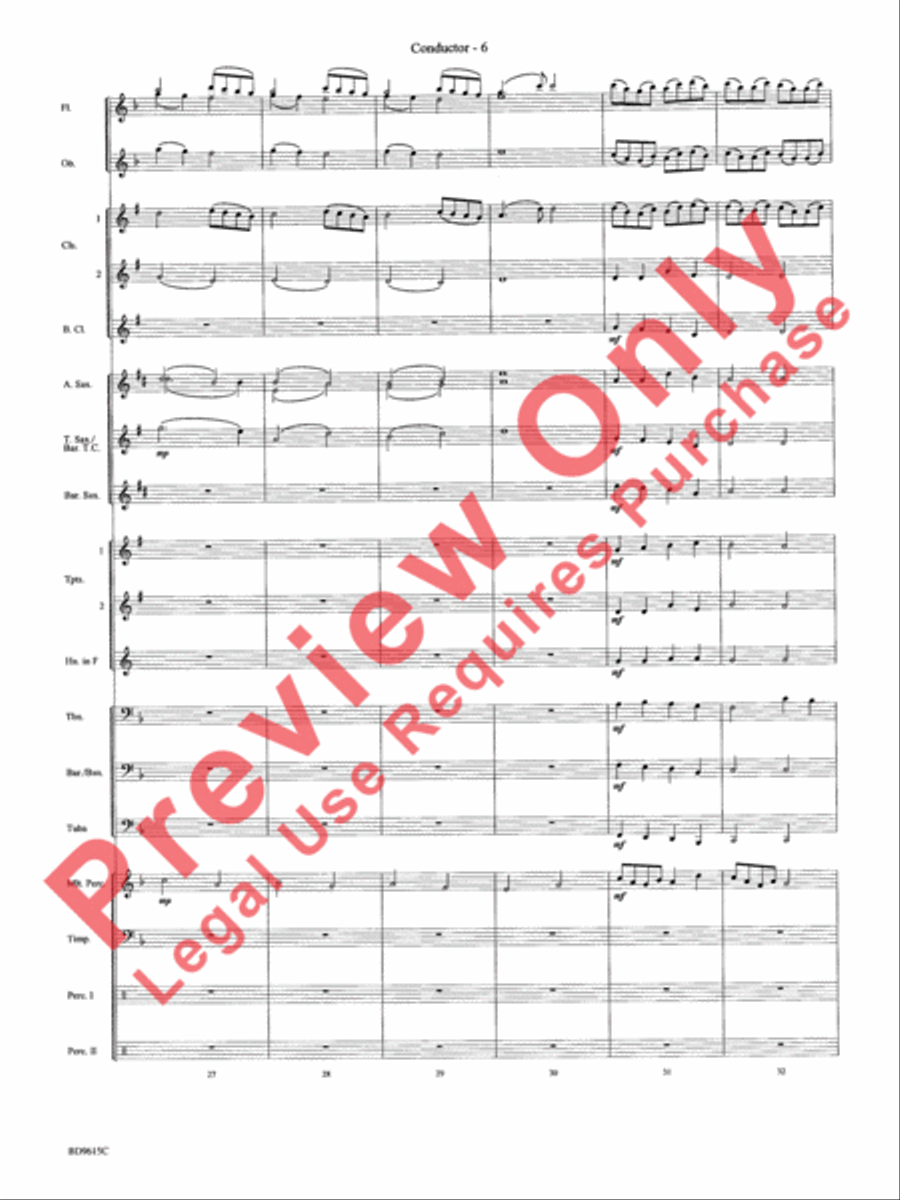 Angels We Have Heard on High Concert Band scores gallery preview page 9