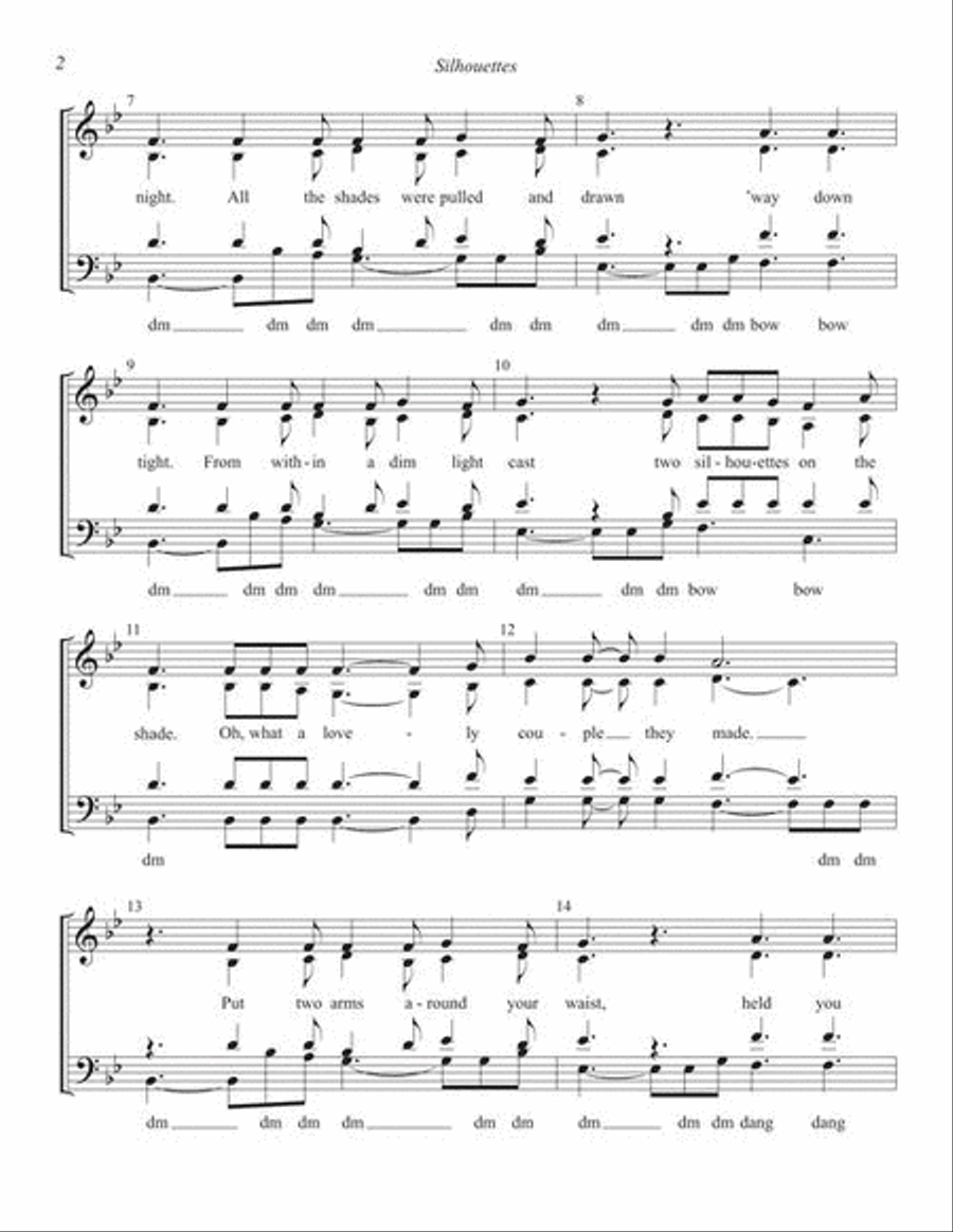 Silhouettes 4-Part scores gallery preview page 4