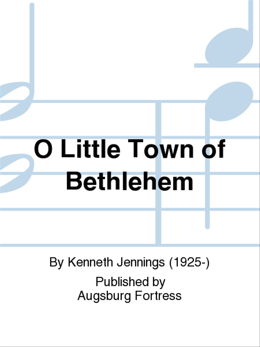 O Little Town of Bethlehem 4-Part scores gallery preview page 1