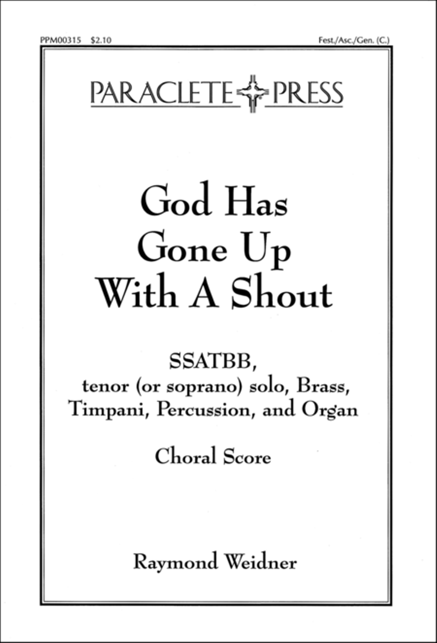 God Has Gone Up With a Shout SSATBB scores gallery preview page 1