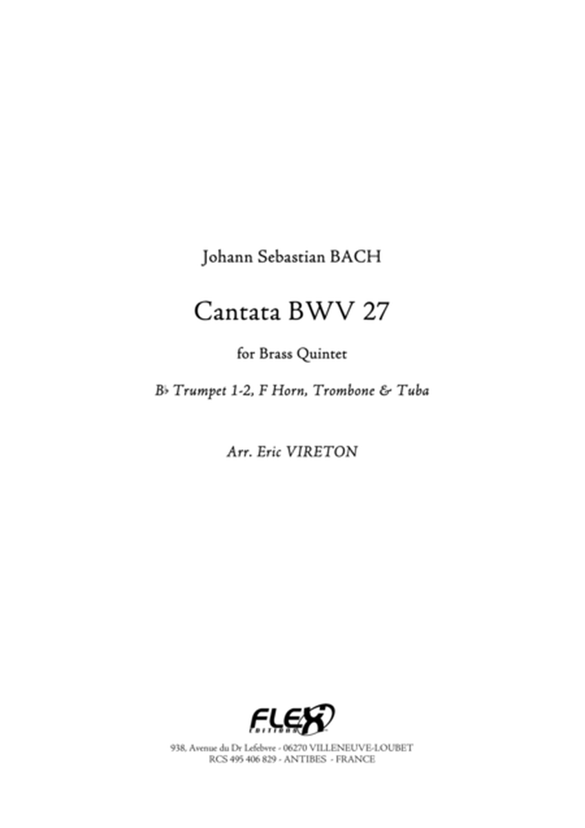 Cantata BWV 27 image number null