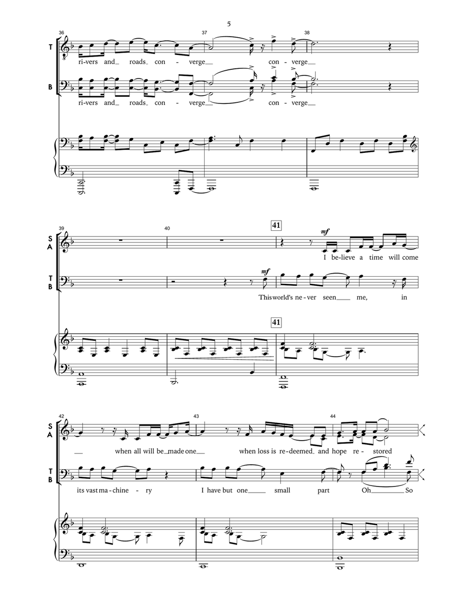 Rivers and Roads 4-Part scores gallery preview page 5