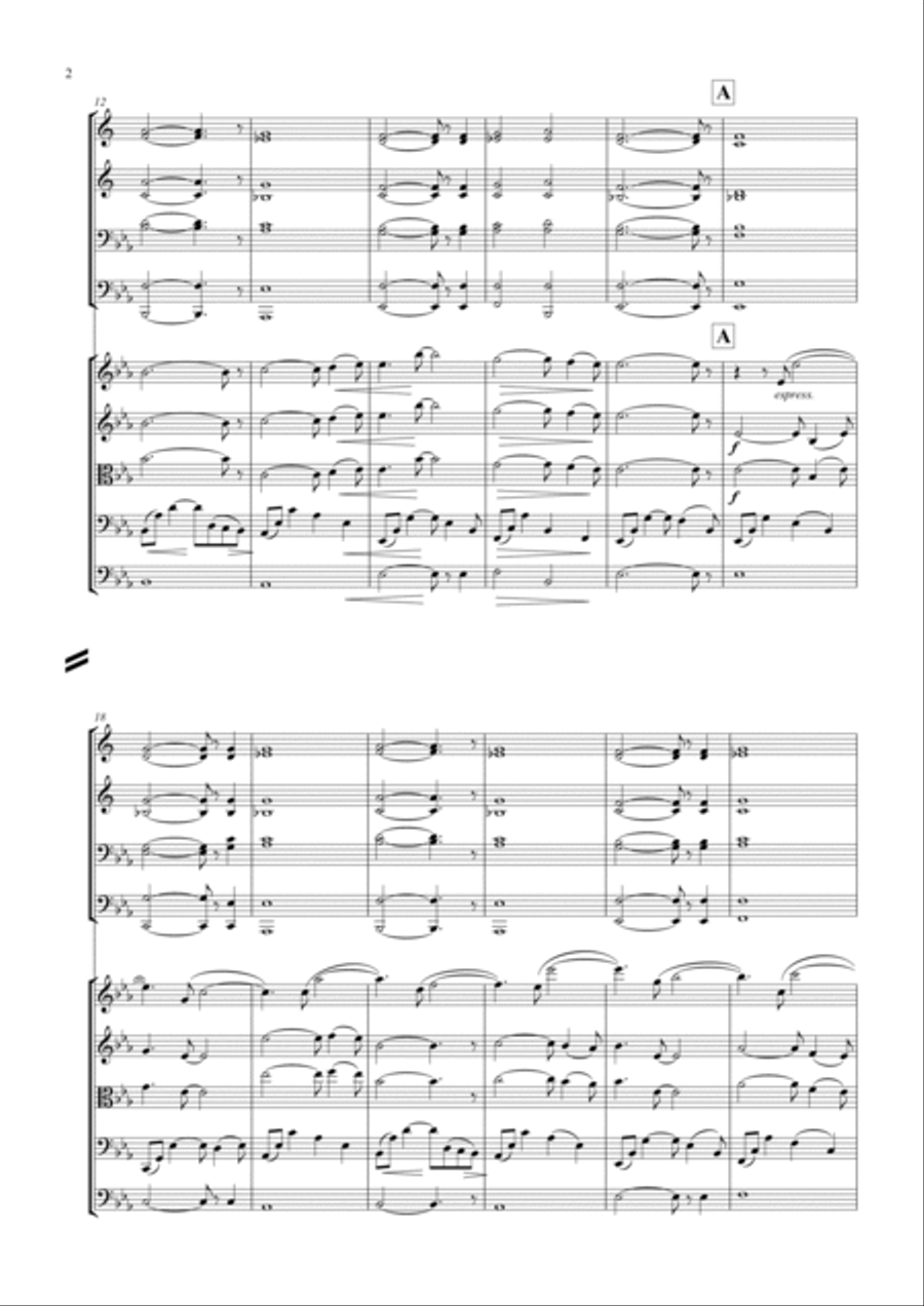 The John Dunbar Theme Chamber Orchestra scores gallery preview page 2