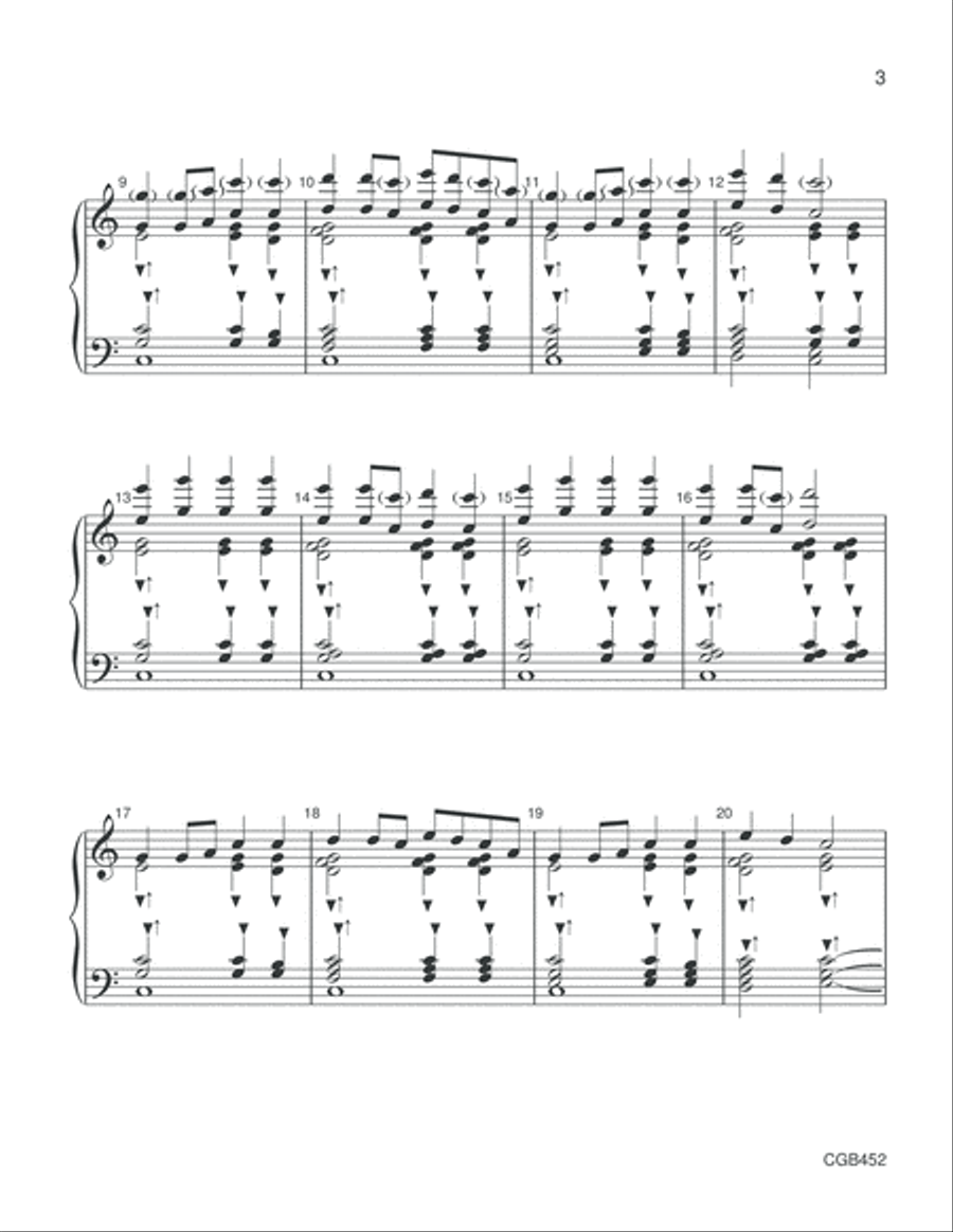 God, Who Stretched the Spangled Heavens Handbell Choir scores gallery preview page 3
