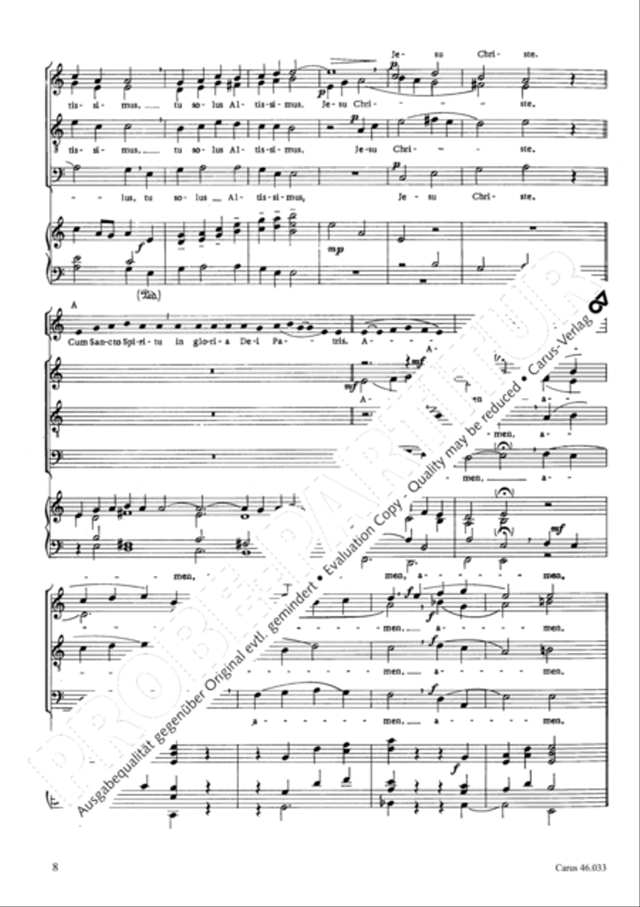 Missa Choralis zu GL 401-404 4-Part scores gallery preview page 9