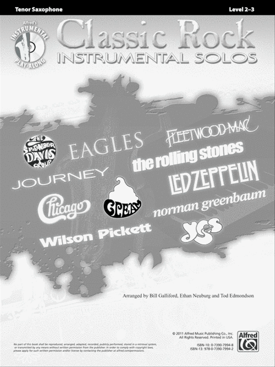 Classic Rock Instrumental Solos Tenor Saxophone scores gallery preview page 2