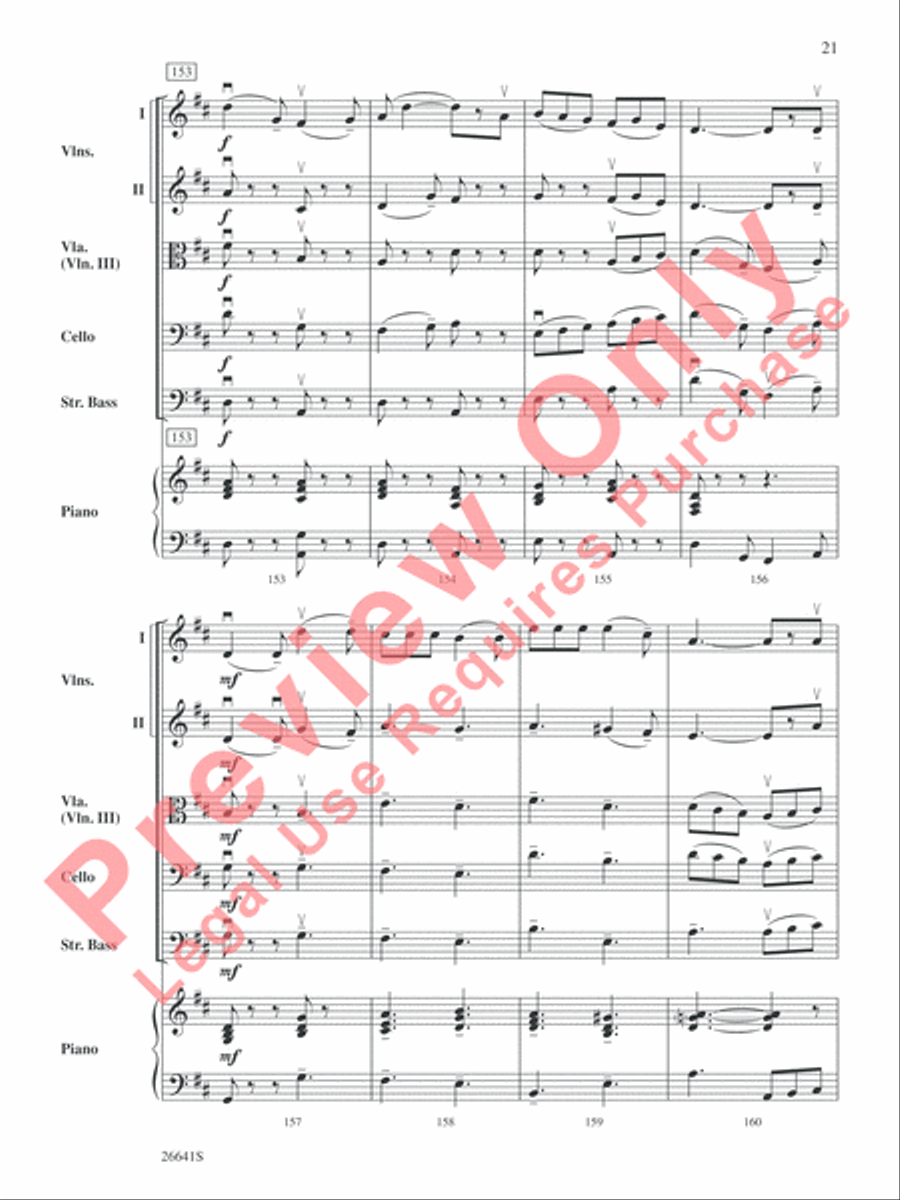 The Wizard of Oz String Orchestra scores gallery preview page 22