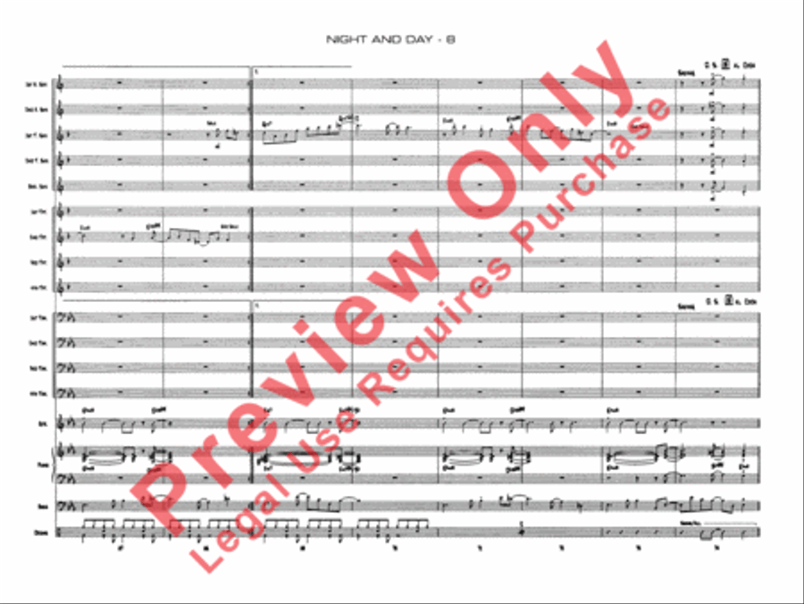 Night and Day Jazz Ensemble scores gallery preview page 11