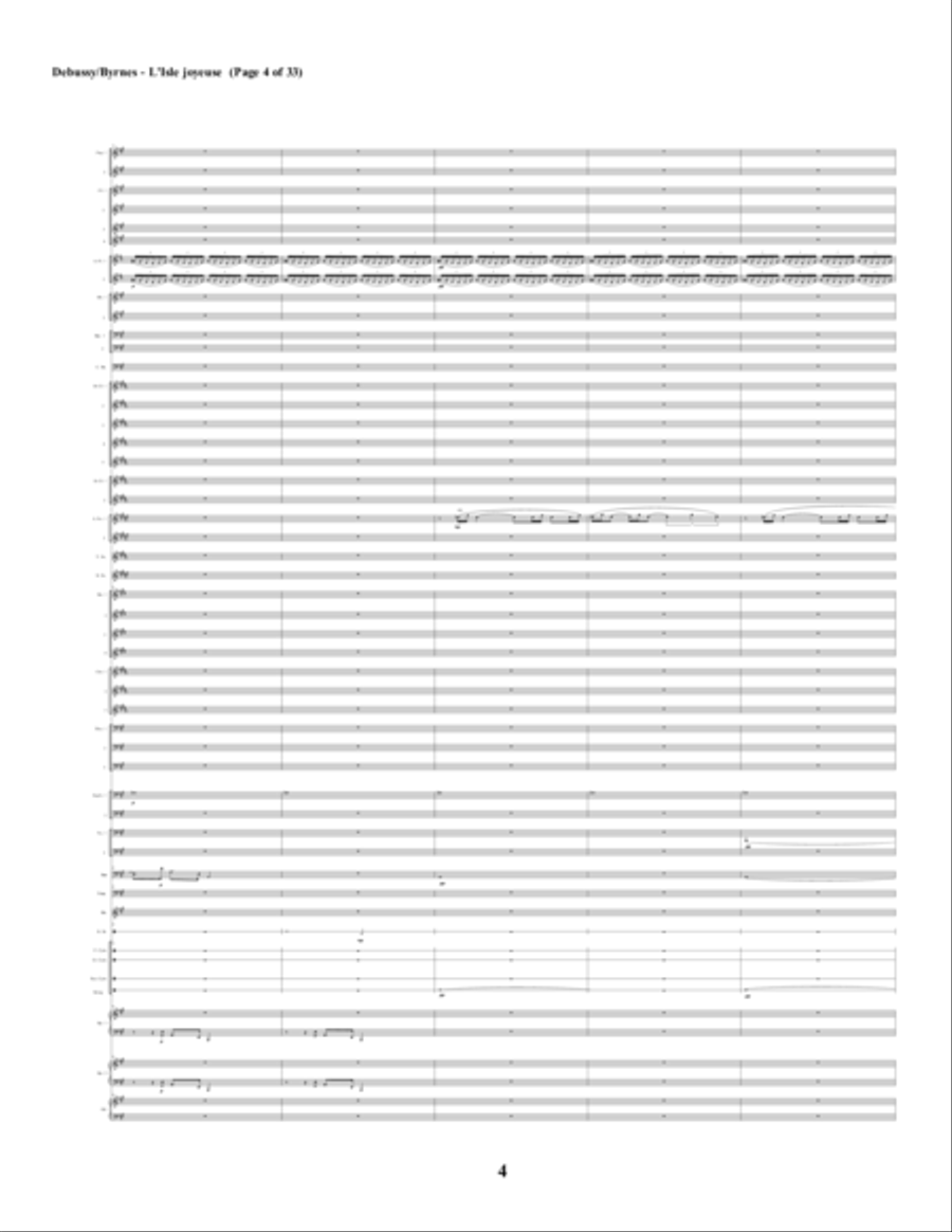 L'isle Joyeuse (The Isle of Joy) (Symphonic Band) Concert Band scores gallery preview page 4