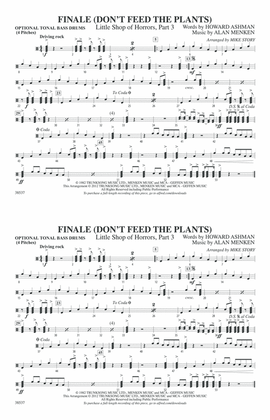 Finale (Don't Feed the Plants): Tonal Bass Drum