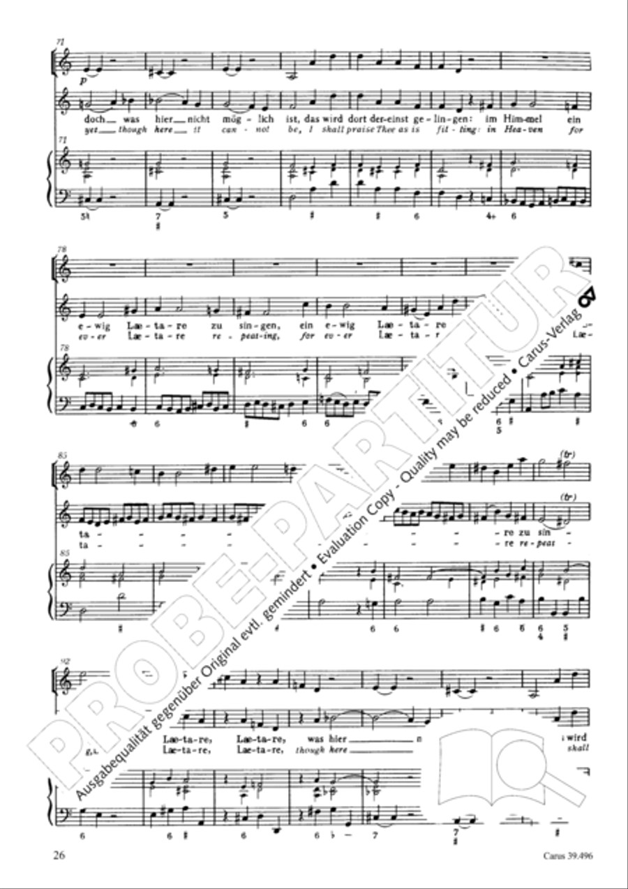 Triumph, O heavens (Jauchzet, ihr Himmel) SA scores gallery preview page 27
