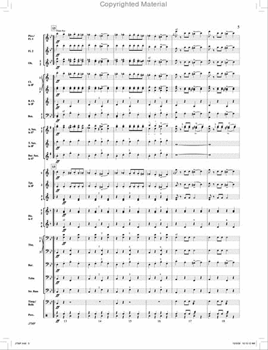Entry of the Gladiators Concert Band scores gallery preview page 6