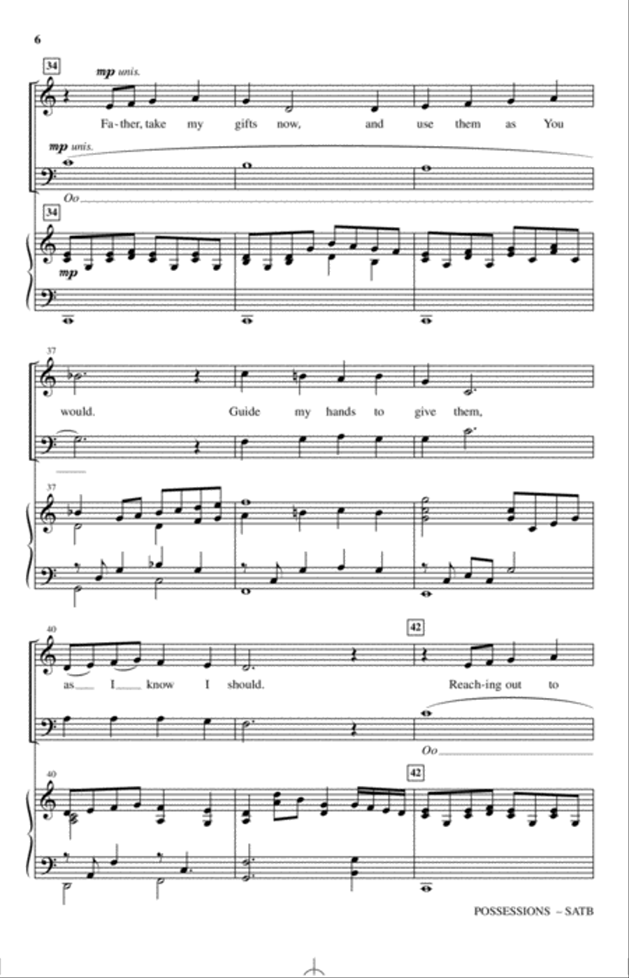 Possessions Possessions 4-Part scores gallery preview page 5
