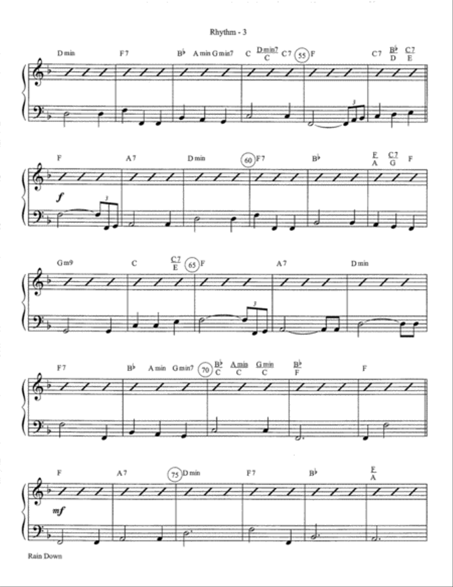 Rain Down Guitar scores gallery preview page 4