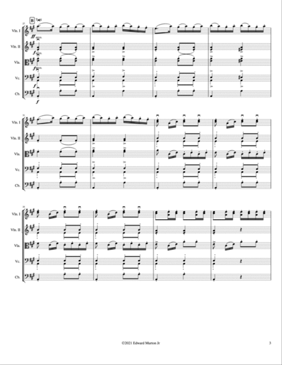 Capriccio Espagnol String Orchestra scores gallery preview page 3